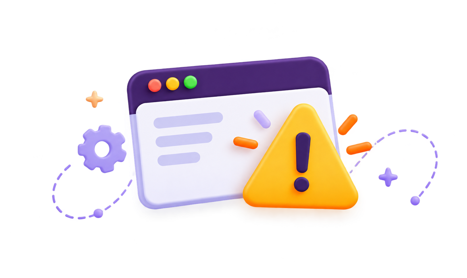 Browser error illustration
